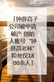 钟薛高子公司被申请破产 创始人账号“钟薛高老林”粉丝仅1800余人