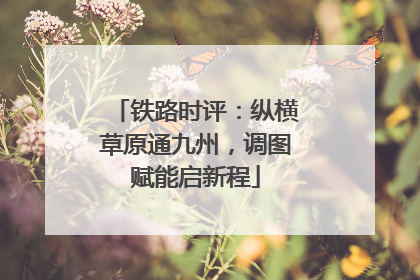 铁路时评：纵横草原通九州，调图赋能启新程