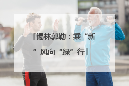 锡林郭勒：乘“新”风向“绿”行