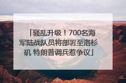 骚乱升级！700名海军陆战队员将部署至洛杉矶 特朗普调兵惹争议