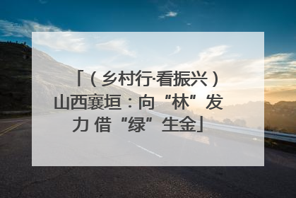 （乡村行·看振兴）山西襄垣：向“林”发力 借“绿”生金