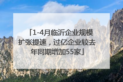 1-4月临沂企业规模扩张提速，过亿企业较去年同期增加55家