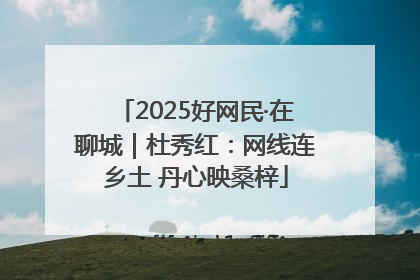 2025好网民·在聊城｜杜秀红：网线连乡土 丹心映桑梓