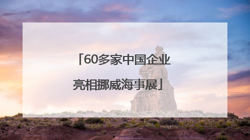 60多家中国企业亮相挪威海事展
