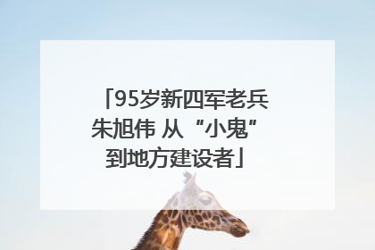 95岁新四军老兵朱旭伟 从“小鬼”到地方建设者