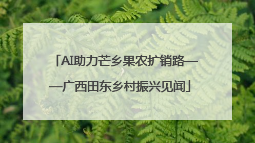 AI助力芒乡果农扩销路——广西田东乡村振兴见闻